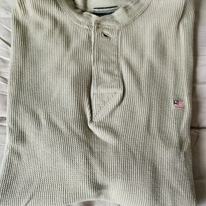 Ralph Lauren Beige Henley Shirt
